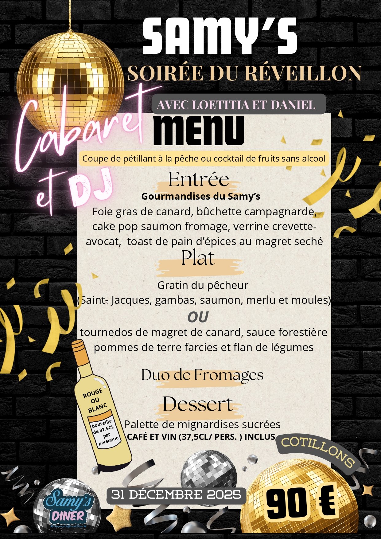 Restaurant ouvert 6/7 ( fermé le lundi )  12h - 14h30 / 19h - 22h30 et samedi et dimanche non stop 12h - 22h30
