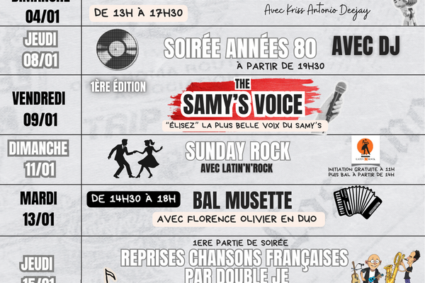 programme animation Janvier 