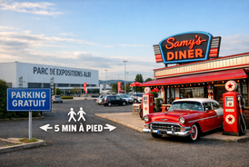 Événement au Parc des Expositions d’Albi ? Venez manger à 5 minutes à pied de Samy’s Diner