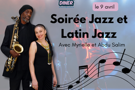 Jeudi 09/04 : Concert de jazz avec Abdu Salim et MYrhiel 