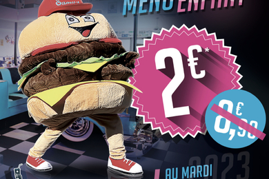 du 01/02 au 28/02 : Menu enfant à 2€ au Samy's 