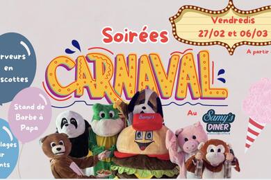 vendredi 6 mars : Soirée Carnaval 
