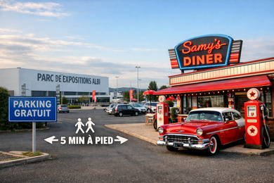 Événement au Parc des Expositions d’Albi ? Venez manger à 5 minutes à pied de Samy’s Diner