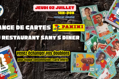 Jeudi 02/07 : echange de cartes Panini 