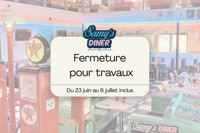 fermeture pour congé annuel du 23/06 au 06/07 