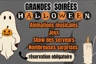 Grande Soirée Halloween du Mardi 28/10 au samedi 1/11