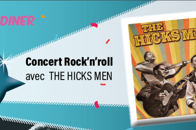 Vendredi 14/04 : Concert Rock'n'roll avec THE HICKS MEN 