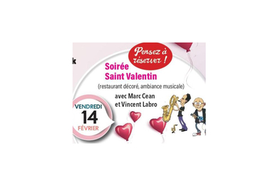 Vendredi 14 Fevrier : Soirée Saint Valentin
