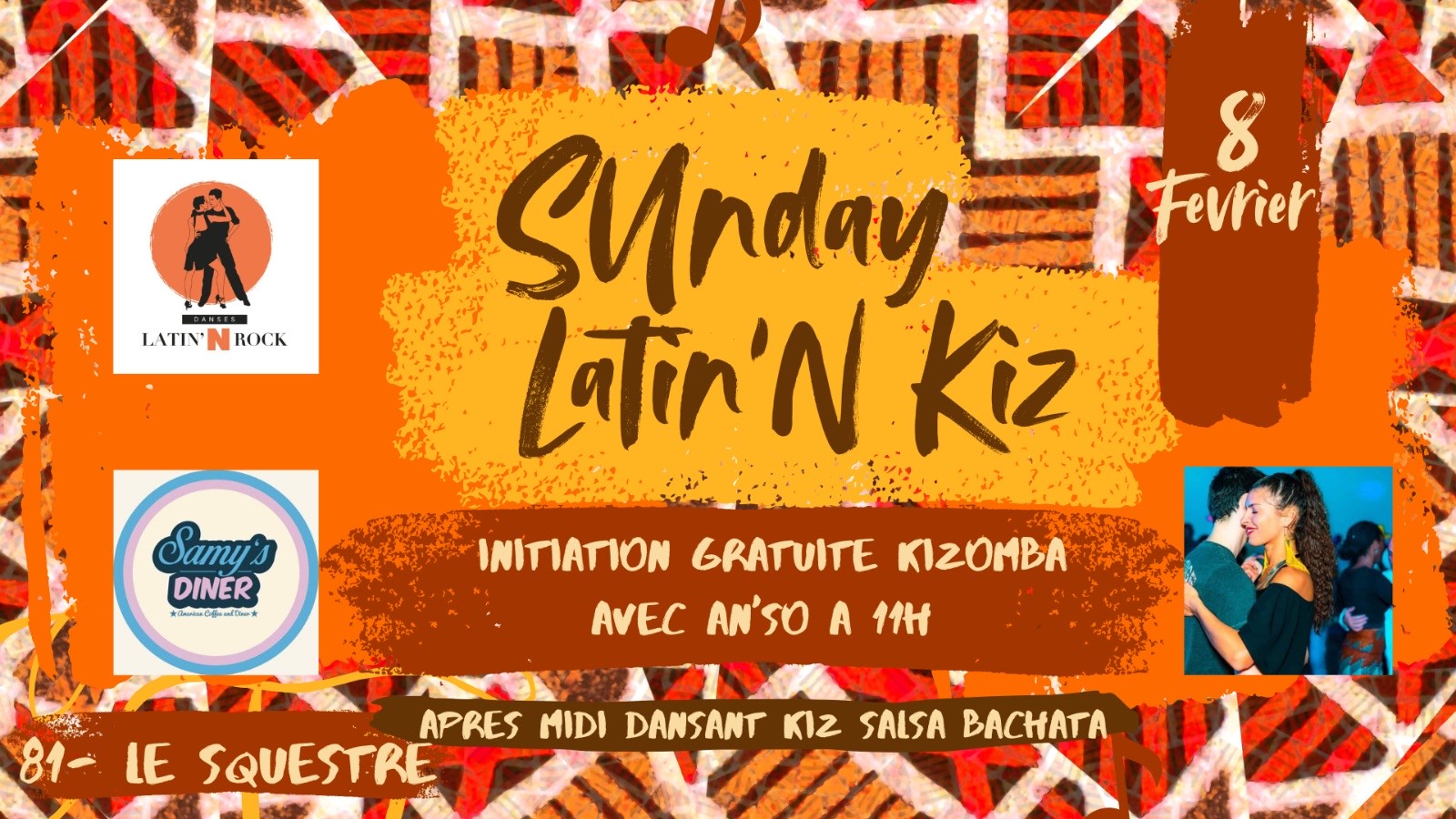Dimanche 08/02: Sunday Latin'n'kiz