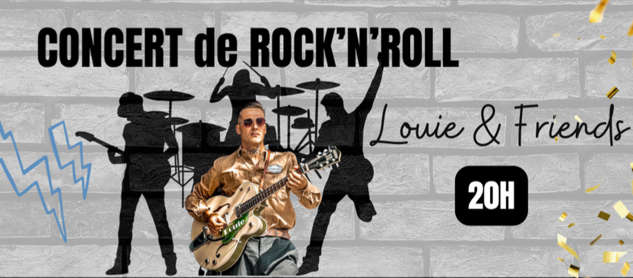 Jeudi 06/11 : Concert de Rock ( Louie & friends ) 