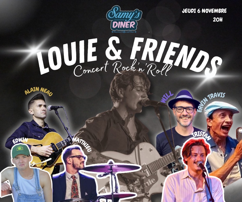 Jeudi 06/11 : Concert de Rock ( Louie & friends )